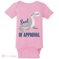 Funny Cute Seal Of Approval Baby Bodysuit thumb 0