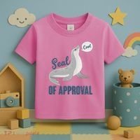 Funny Cute Seal Of Approval Toddler T-Shirt thumb 3