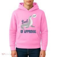 Funny Cute Seal Of Approval Kids Hoodie thumb 4