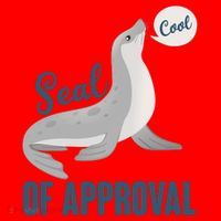 Funny Cute Seal Of Approval Santa Hat thumb 1