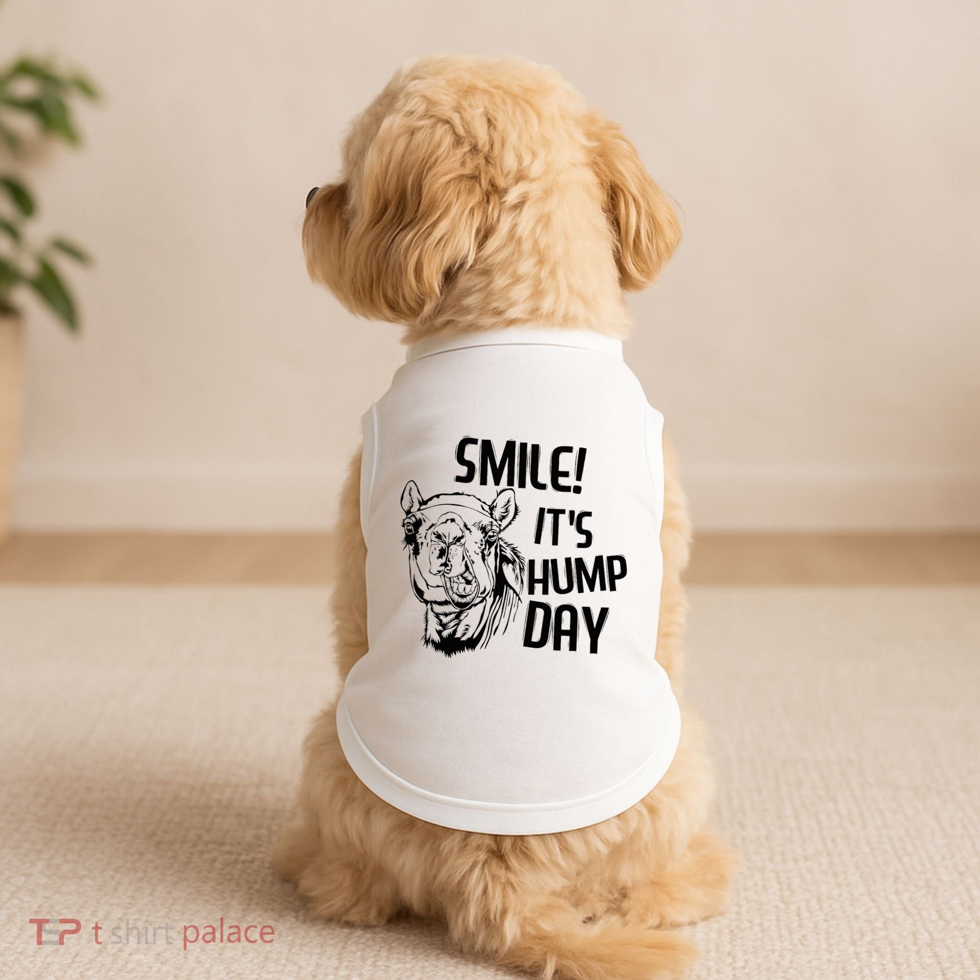 Funny Camel Smile! ItS Hump Day Funny Hump Day Doggie Tank