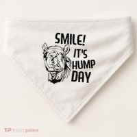 Funny Camel Smile! ItS Hump Day Funny Hump Day USA-Made Doggie Bandana thumb 0