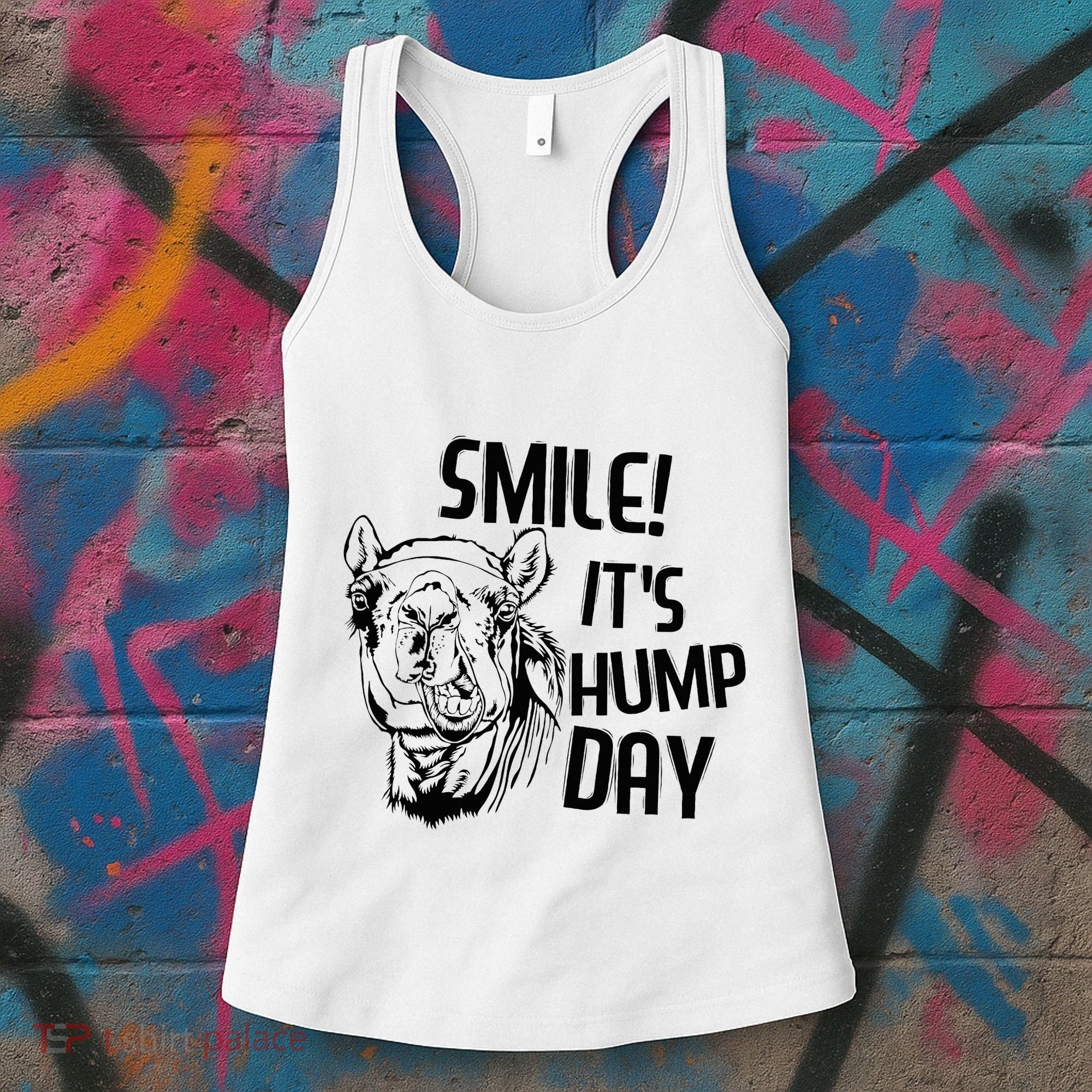 Funny Camel Smile! ItS Hump Day Funny Hump Day Women's Tank Top