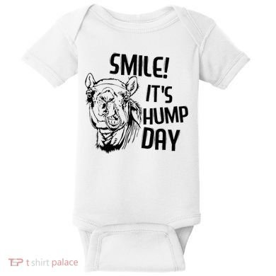 Funny Camel Smile! ItS Hump Day Funny Hump Day Baby Bodysuit
