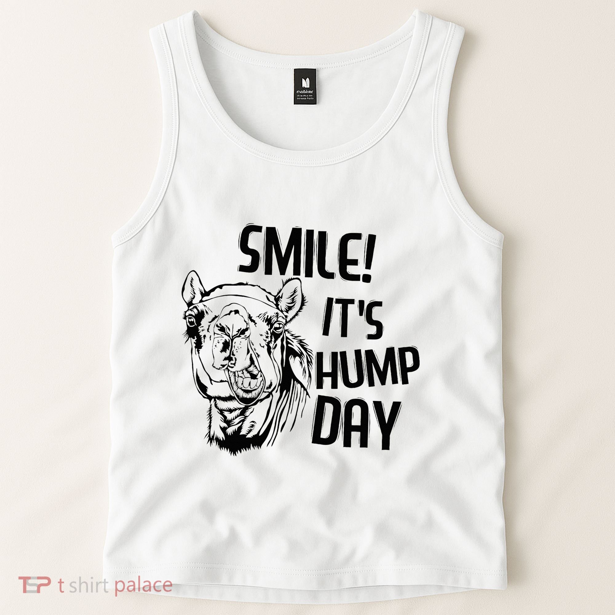 Funny Camel Smile! ItS Hump Day Funny Hump Day Tank Top