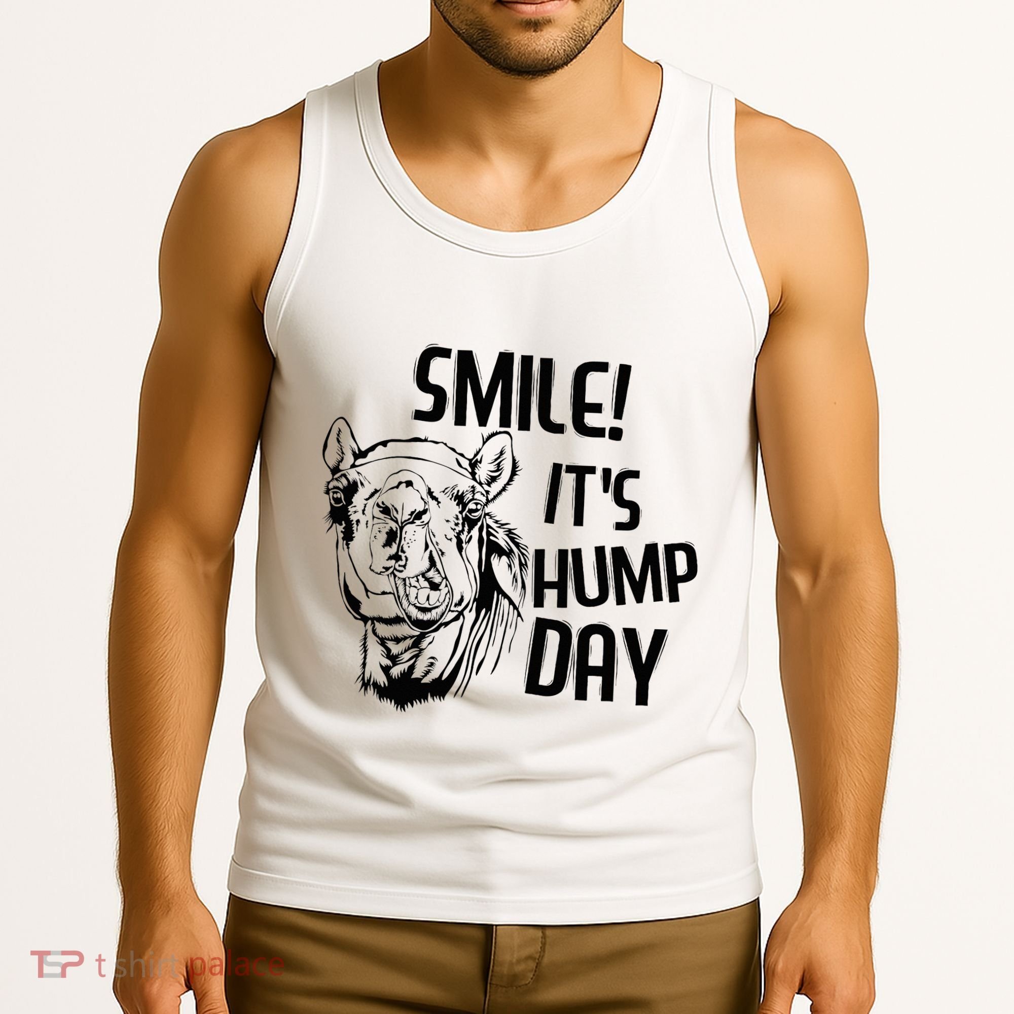 Funny Camel Smile! ItS Hump Day Funny Hump Day Tank Top