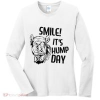 Funny Camel Smile! ItS Hump Day Funny Hump Day Women's Long Sleeve Shirt thumb 0