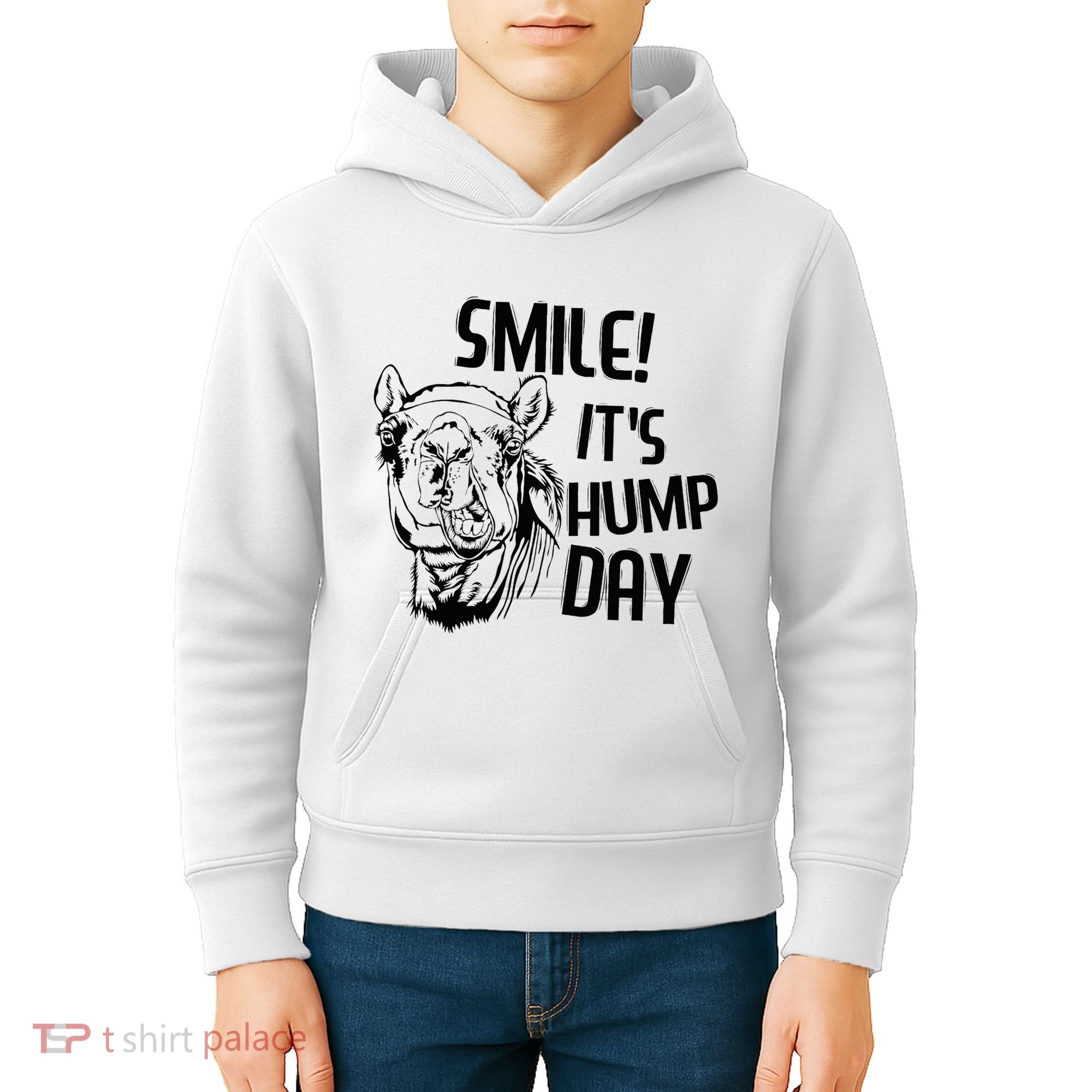 Funny Camel Smile! ItS Hump Day Funny Hump Day Kids Hoodie