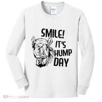 Funny Camel Smile! ItS Hump Day Funny Hump Day Kids Long Sleeve Shirt thumb 0