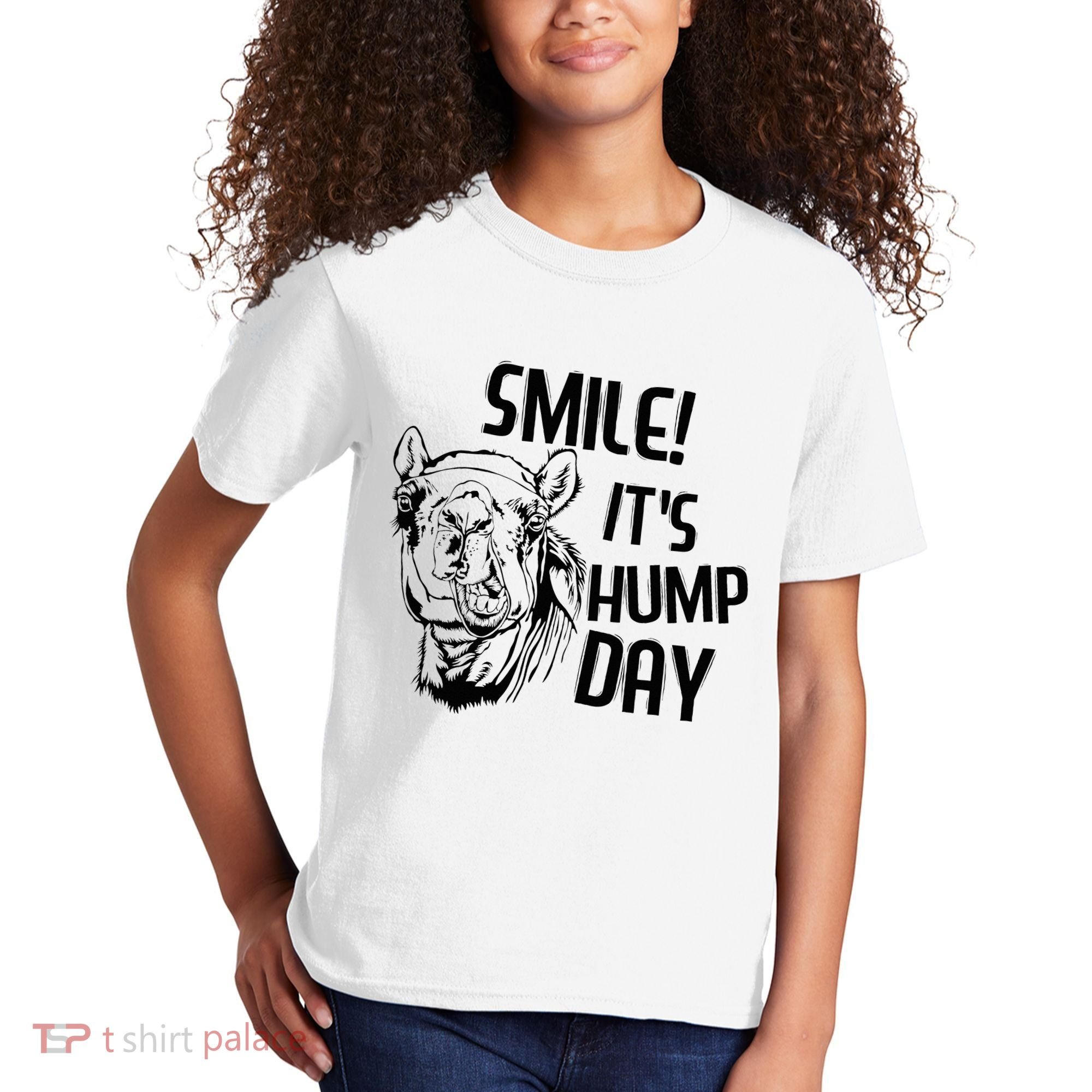 Funny Camel Smile! ItS Hump Day Funny Hump Day Kids T-Shirt