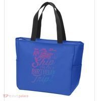 Funny Cruise Ship Vacation Aw Ship Im On A Birthday Trip Gift Tote Bag thumb 3