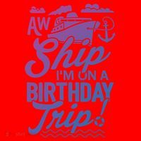 Funny Cruise Ship Vacation Aw Ship Im On A Birthday Trip Gift Santa Hat thumb 1