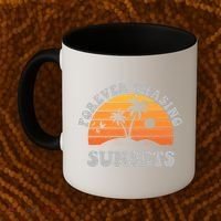 Forever Chasing Sunsets Funny Retro Sunset Photographer Men Coffee Mug thumb 2