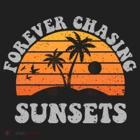 Forever Chasing Sunsets Funny Retro Sunset Photographer Men Hat thumb 2