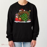 Funny Christmas Santa Sasquatch Bigfoot Women's Sweatshirt thumb 0