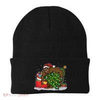 Funny Christmas Santa Sasquatch Bigfoot Beanie thumb 0