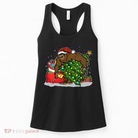 Funny Christmas Santa Sasquatch Bigfoot Women's Tank Top thumb 0