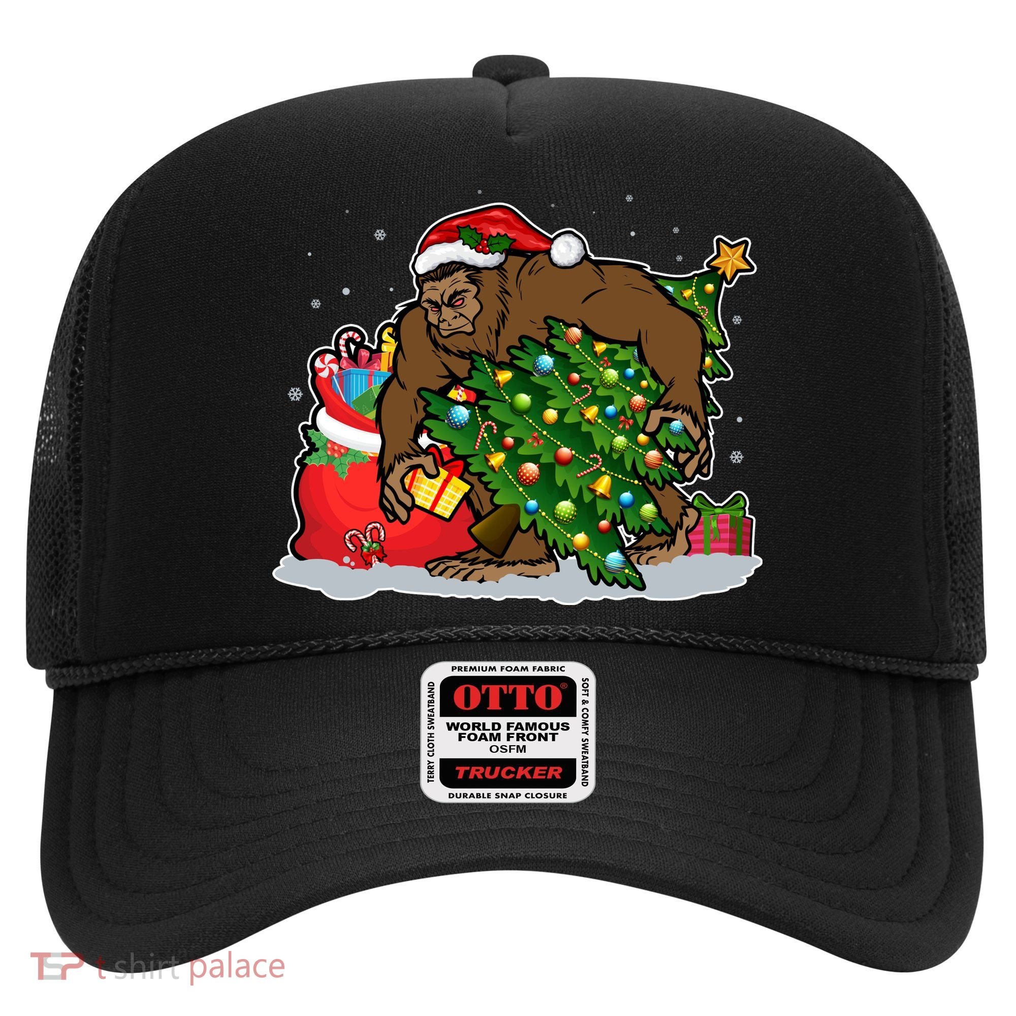Funny Christmas Santa Sasquatch Bigfoot Hat