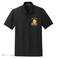 Funny Christmas Santa's Favorite Softball Player Dry Zone Grid Polo thumb 0