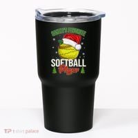 Funny Christmas Santa's Favorite Softball Player Tumbler thumb 0