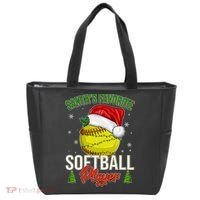 Funny Christmas Santa's Favorite Softball Player Tote Bag thumb 0