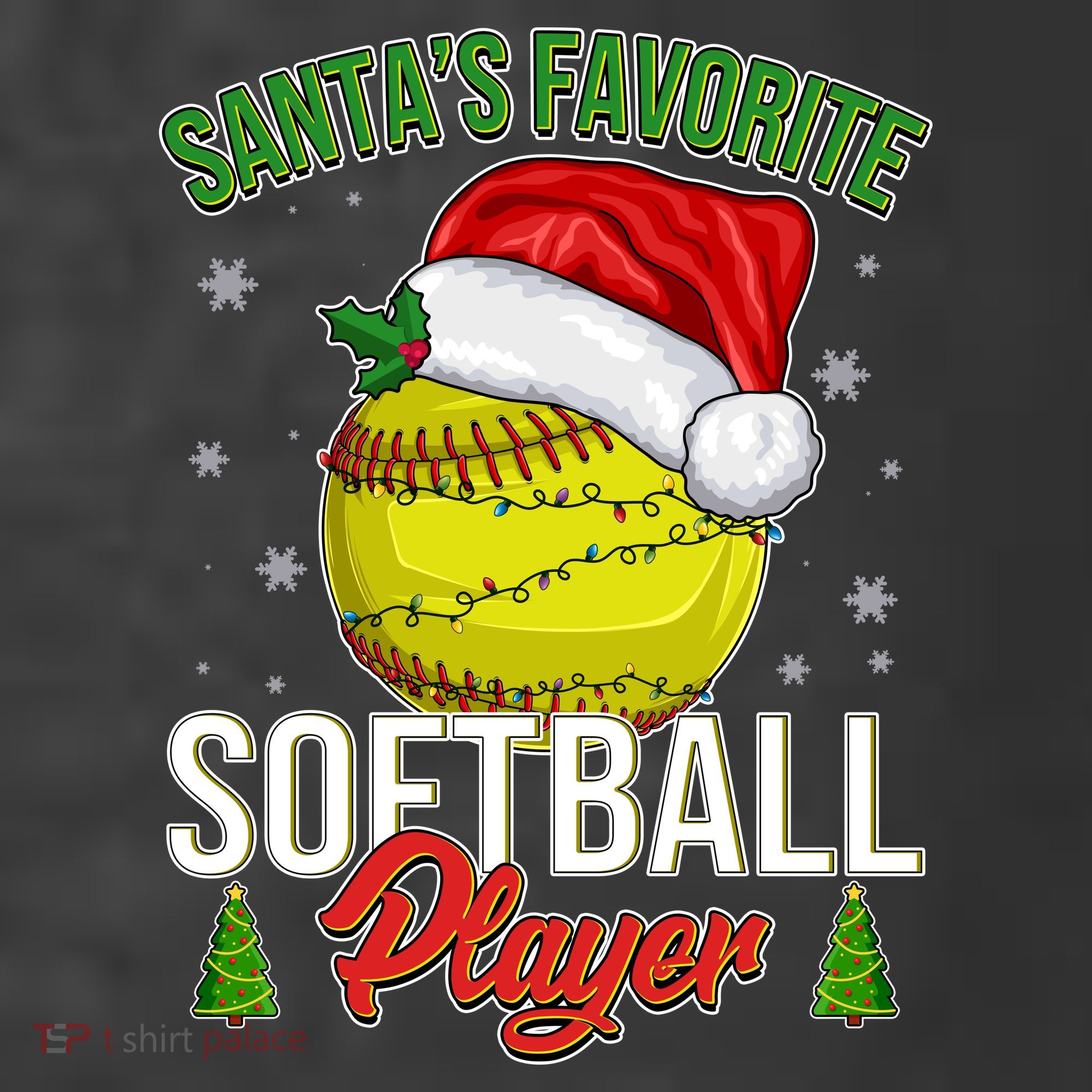 Funny Christmas Santa's Favorite Softball Player Women's Hoodie
