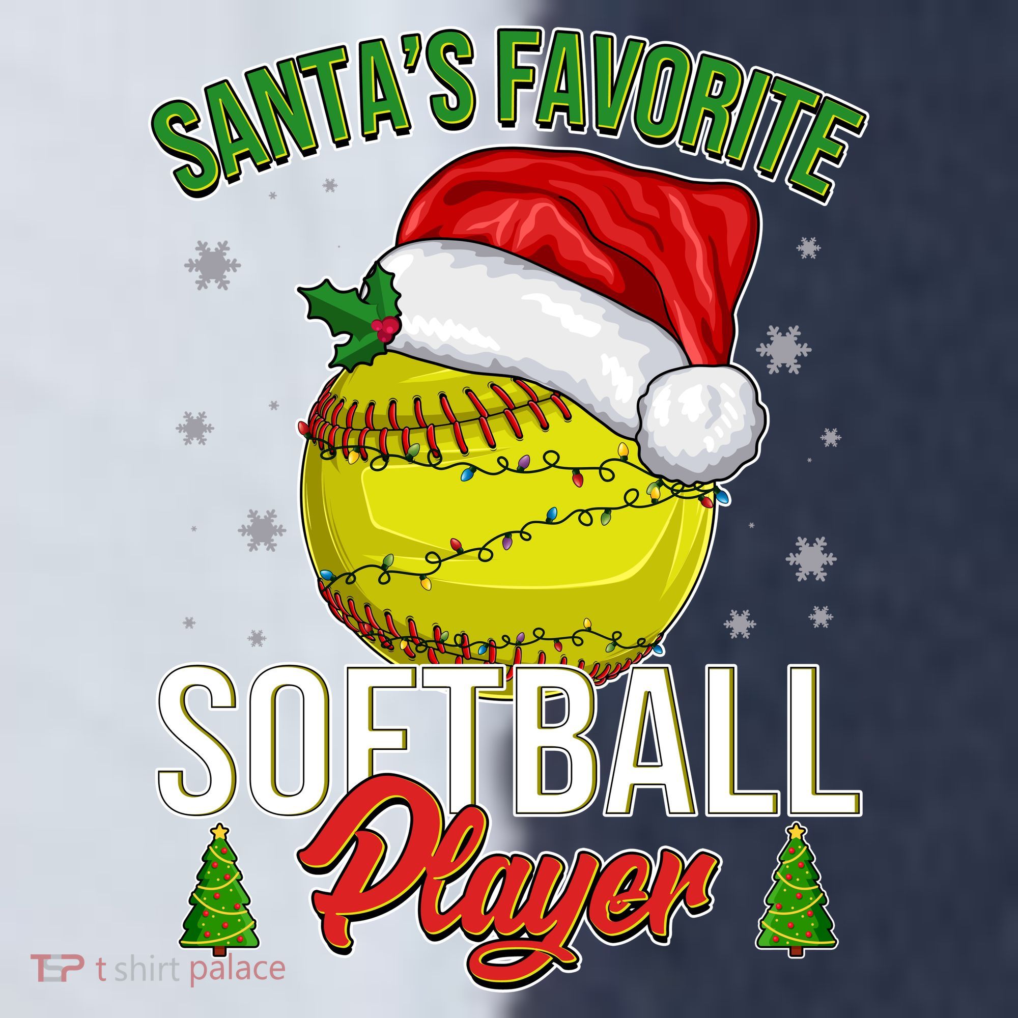 Funny Christmas Santa's Favorite Softball Player Sport-Tek Competitor United Soccer Jersey