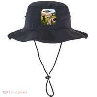 Funny Cat Selfie Easter Bunny Bigfoot UFO Bucket Hat thumb 0