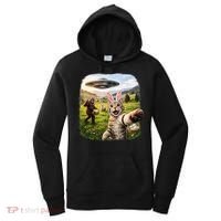 Funny Cat Selfie Easter Bunny Bigfoot UFO Women's Hoodie thumb 0
