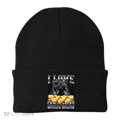 Funny Cringe Skeleton Meme I Love Garlic Bread Beanie