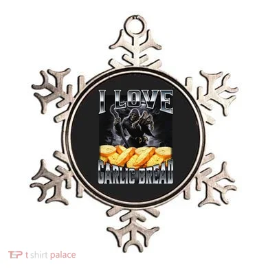 Funny Cringe Skeleton Meme I Love Garlic Bread Ornament