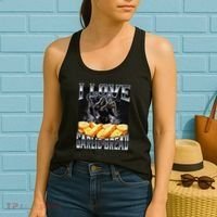 Funny Cringe Skeleton Meme I Love Garlic Bread Women's Tank Top thumb 2