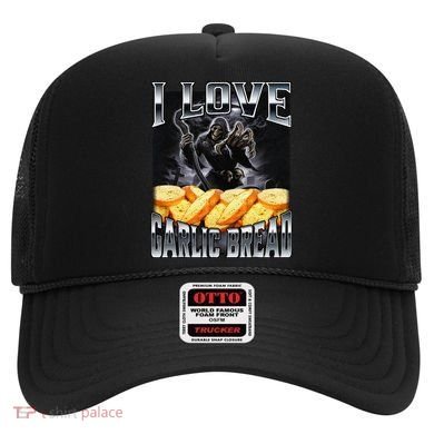 Funny Cringe Skeleton Meme I Love Garlic Bread Hat