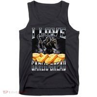 Funny Cringe Skeleton Meme I Love Garlic Bread Tank Top thumb 0