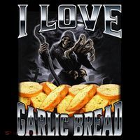 Funny Cringe Skeleton Meme I Love Garlic Bread Kids Long Sleeve Shirt thumb 2