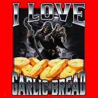 Funny Cringe Skeleton Meme I Love Garlic Bread Santa Hat thumb 1