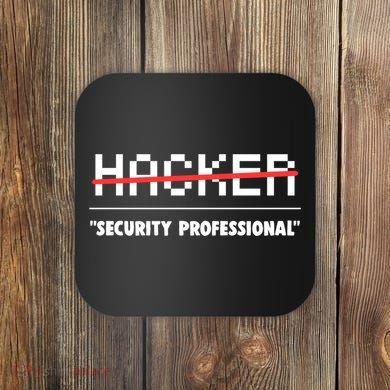 Funny Cyber Security Computer Hacker Gift Coaster