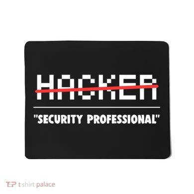 Funny Cyber Security Computer Hacker Gift Mousepad