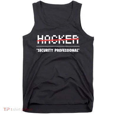 Funny Cyber Security Computer Hacker Gift Tank Top