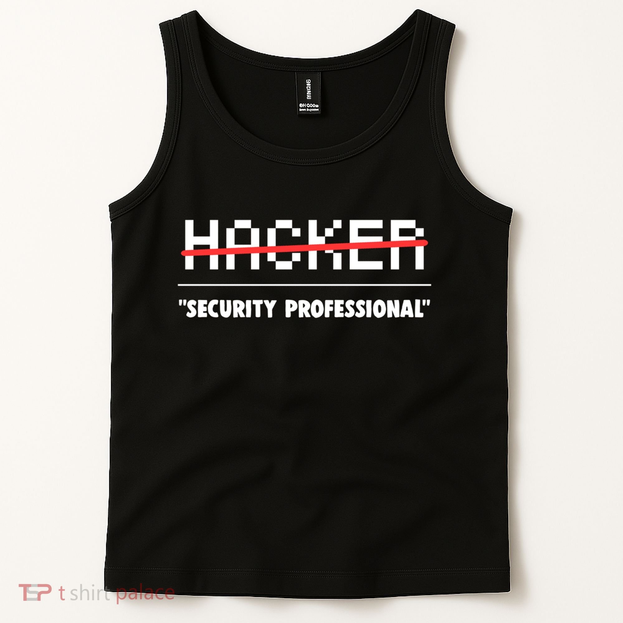 Funny Cyber Security Computer Hacker Gift Tank Top