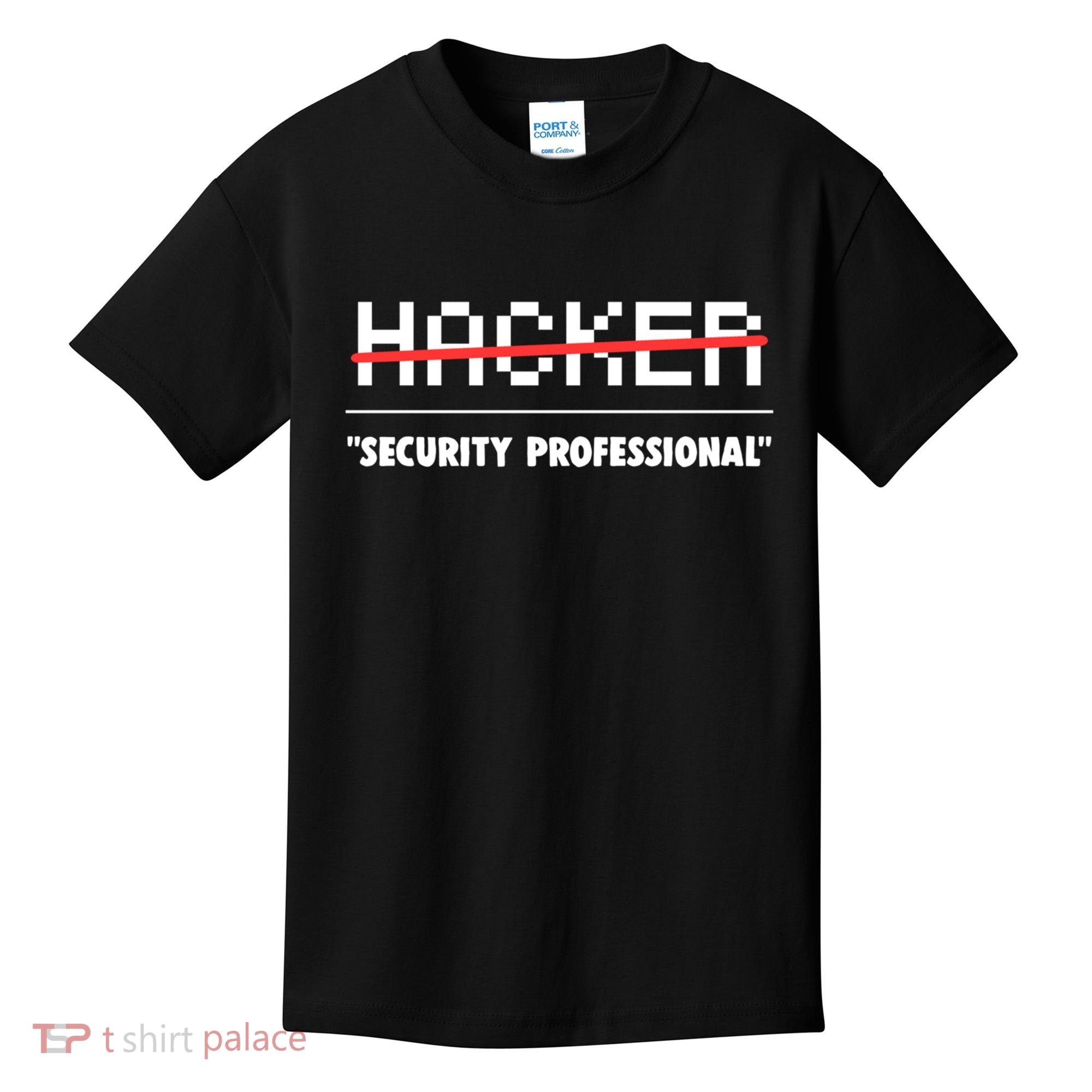 Funny Cyber Security Computer Hacker Gift Kids T-Shirt