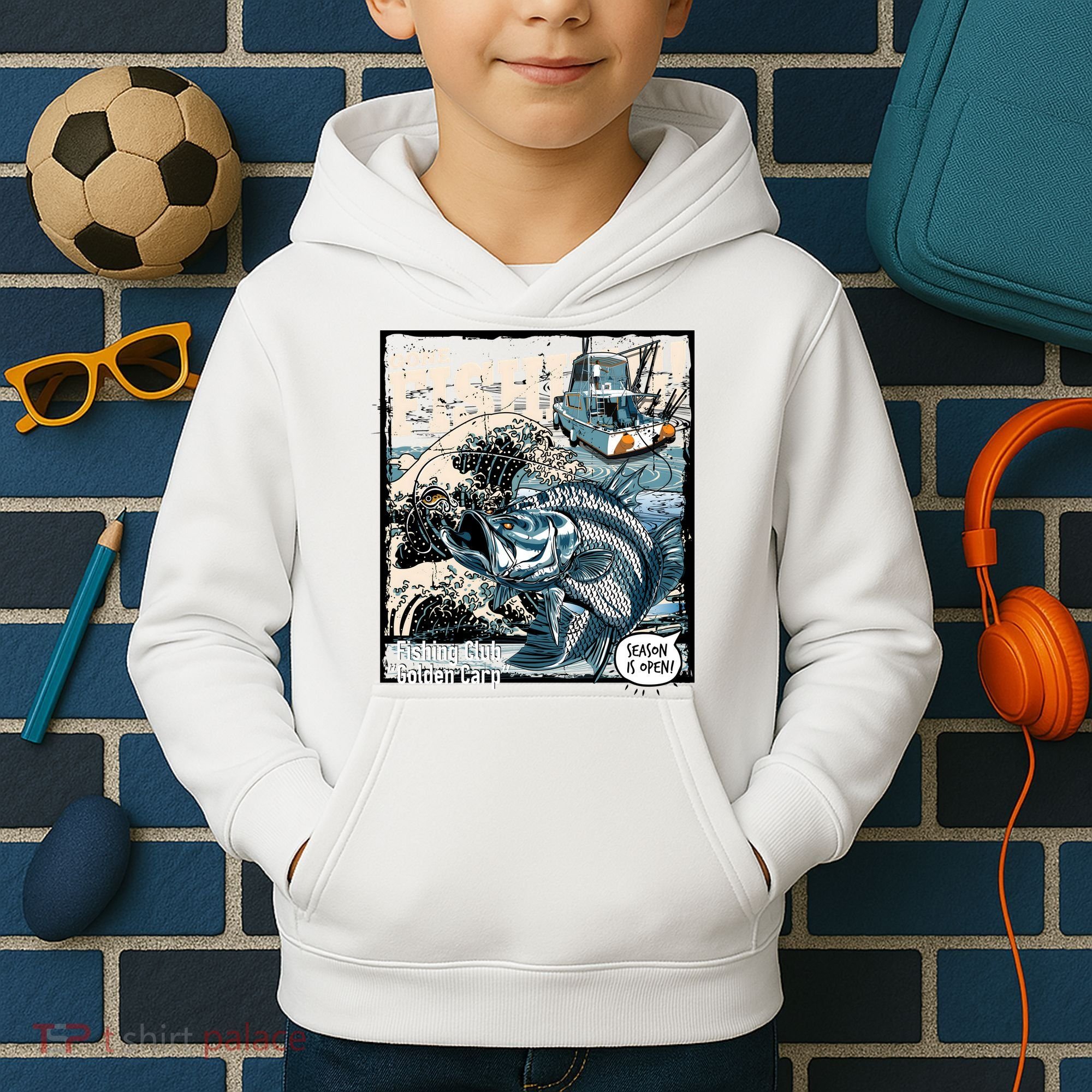 Fishing Club Season Open Kids Hoodie