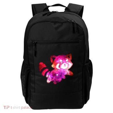 Funny Cute Space Galaxy Red Panda Backpack
