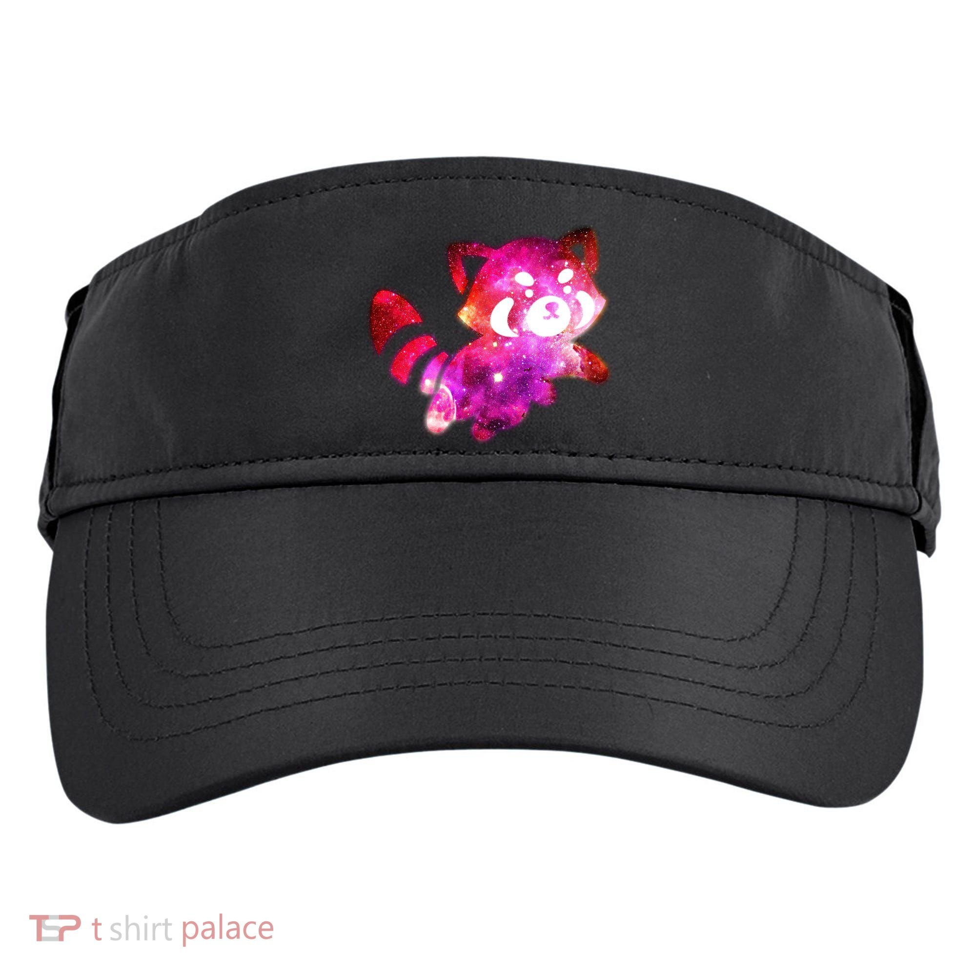 Funny Cute Space Galaxy Red Panda Adult Drive Performance Visor