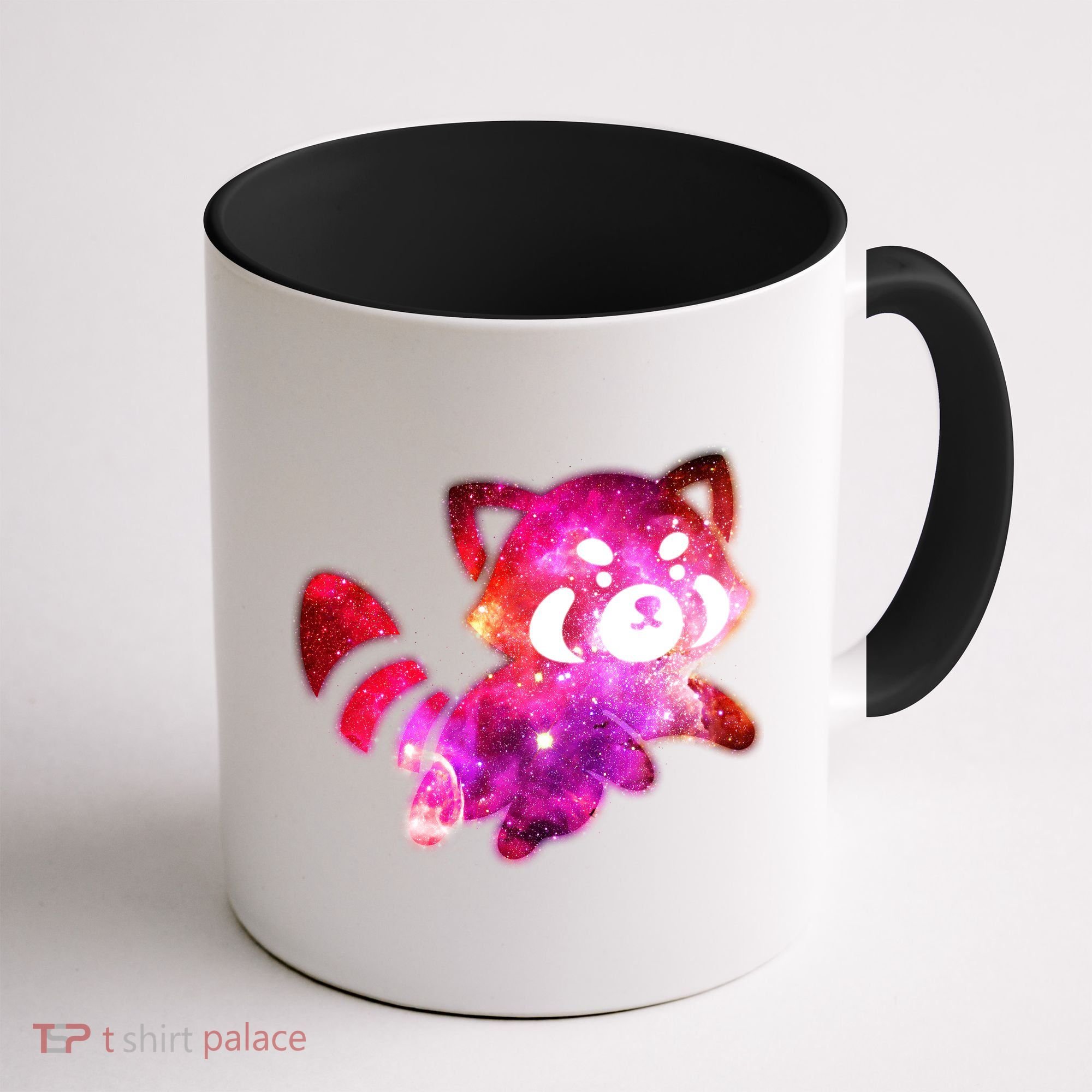 Funny Cute Space Galaxy Red Panda Coffee Mug