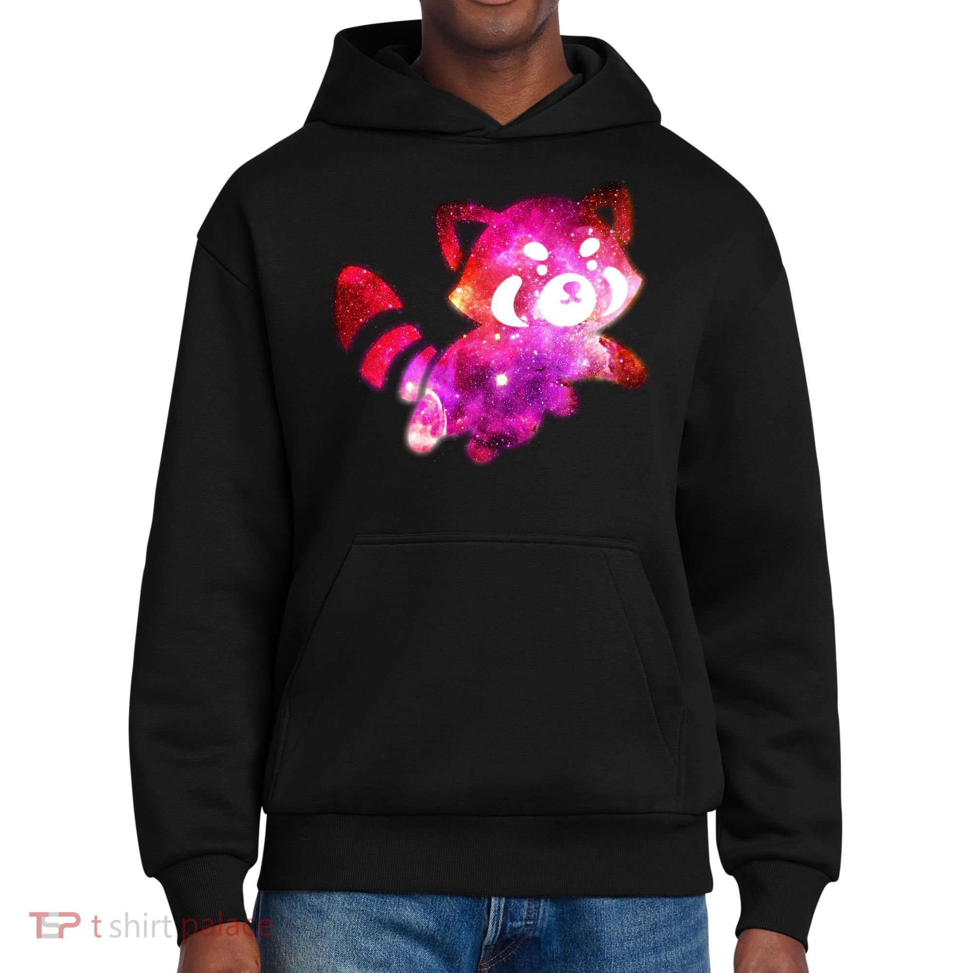 Funny Cute Space Galaxy Red Panda District V.I.T. Heavyweight Hoodie