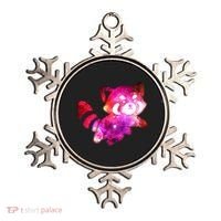Funny Cute Space Galaxy Red Panda Ornament thumb 0