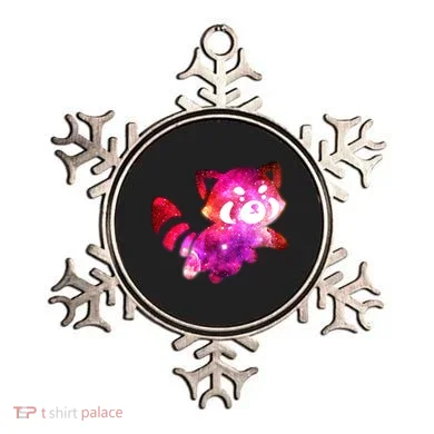 Funny Cute Space Galaxy Red Panda Ornament