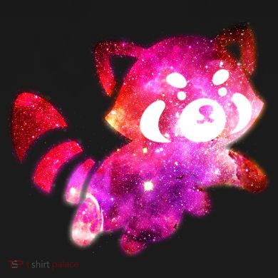 Funny Cute Space Galaxy Red Panda Ornament