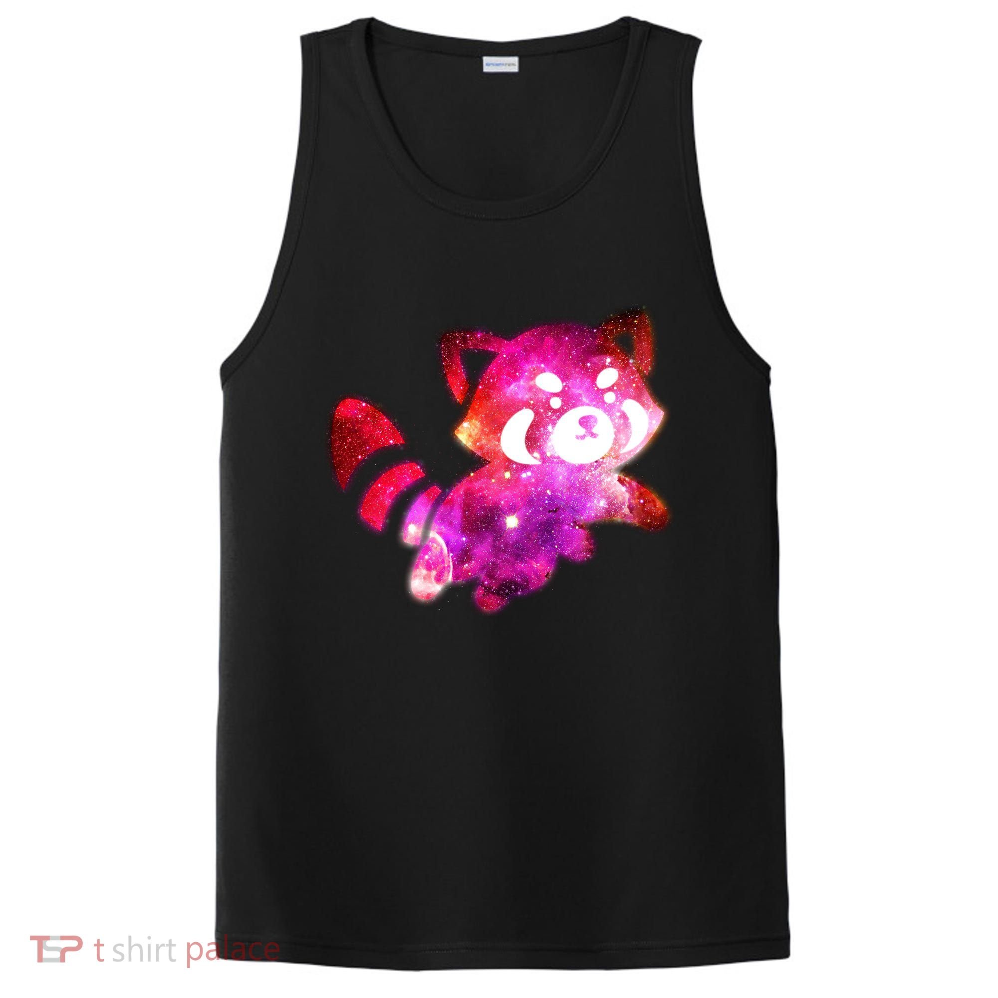Funny Cute Space Galaxy Red Panda PosiCharge Competitor Tank